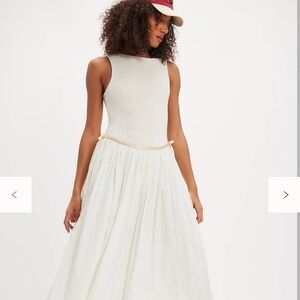 Free People White Maxi Dress